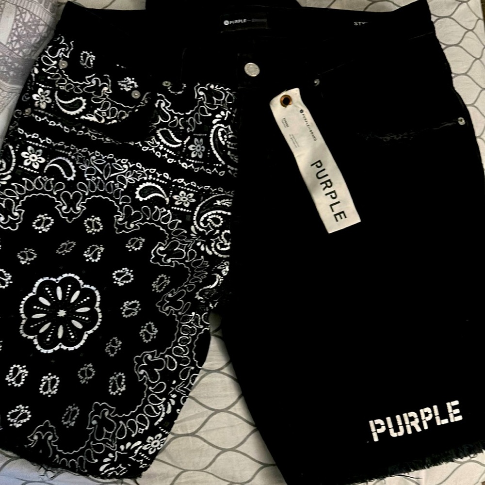 PURPLE Brand Jean short Black corduroy